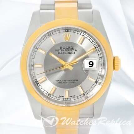 Rolex Datejust Men's 36mm 116203STSO Silver tone Oyster Bracelet