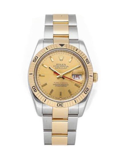 Rolex Datejust Yellow Gold Dial Stainless Steel Case 36MM
