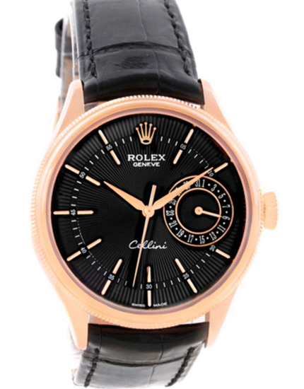 Rolex Cellini Date Everose Gold Stick Markers 50515 39mm