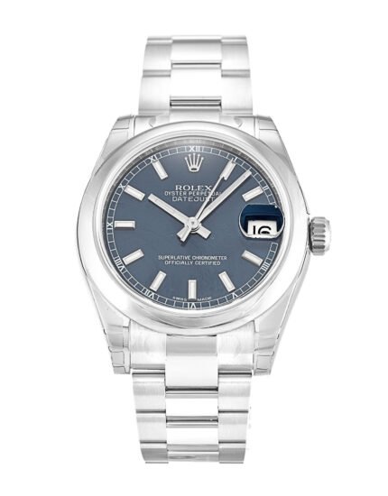 Rolex Datejust Blue Dial Stick Markers Lady 178240 31MM