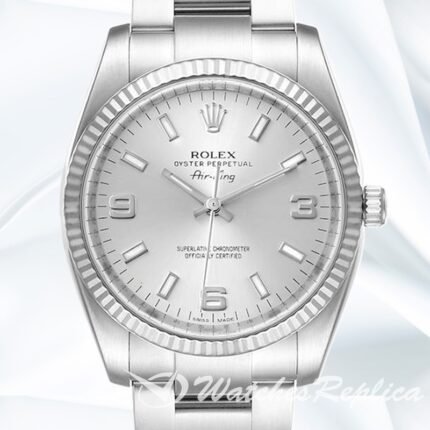 Rolex Air king 114234SSO Men's 36mm Silver Dial