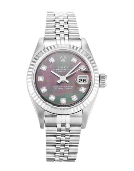 Rolex Datejust Stainless Steel Strap Diamond Markers Lady 79174 26MM