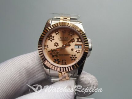 Rolex Datejust 178271 31mm Jubilee Stainless Steel And 18k Rose Gold And Pink Flower Dial For Women Watch