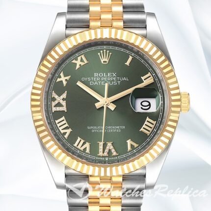 Rolex Datejust Men's 36mm m126233 0025 Green Dial Automatic