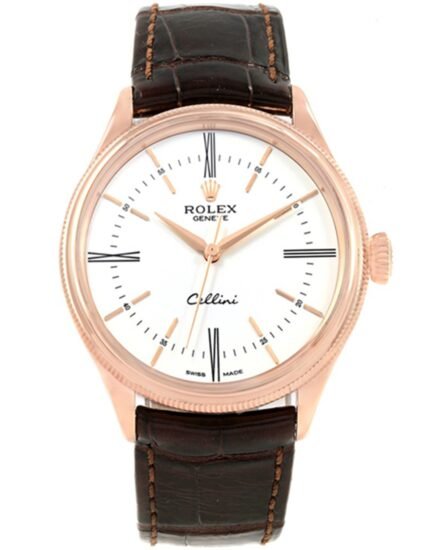 Rolex Cellini Time Everose Gold White Dial 50505 39mm