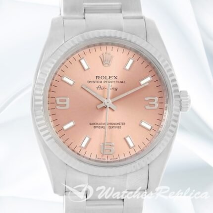 Rolex Air king 36mm Men's 114234PSO Pink Dial