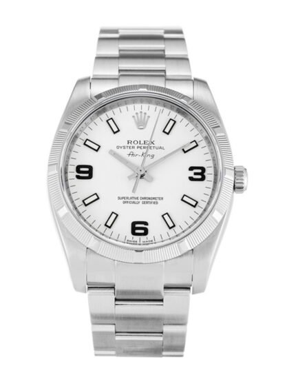 Rolex Air King Stainless Steel Strap White Dial 114210 36MM