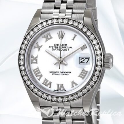 Rolex Datejust Ladies m279384rbr 0019 28mm Silver tone White DialDate just women