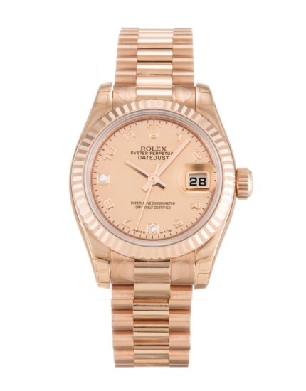 Rolex Datejust Rose Gold Dial Lady 179175F 26MM