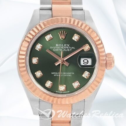 Rolex Datejust 28mm 279171 Ladies Oyster Bracelet Green Dial