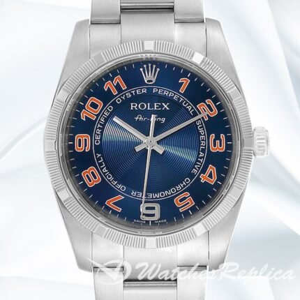 Rolex Air king Men's 114210BLAO 36mm Blue Dial