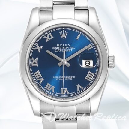 Rolex Datejust 116200BLRO 36mm Men's Blue Dial