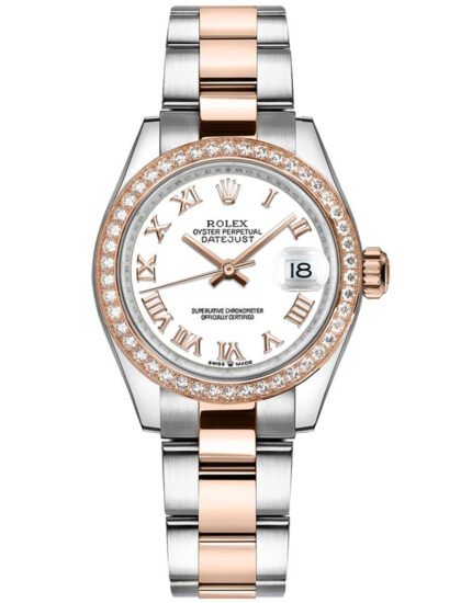 Rolex Datejust Rose Gold Diamond Bezel Women's Watch 278381RBR 31MM
