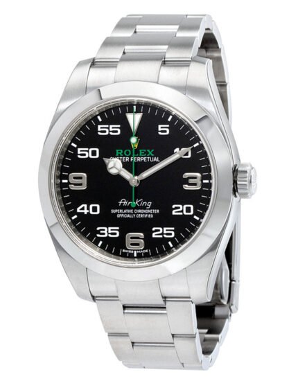 Rolex Air King Black Dial Stainless Steel Men's Watch 40 MM