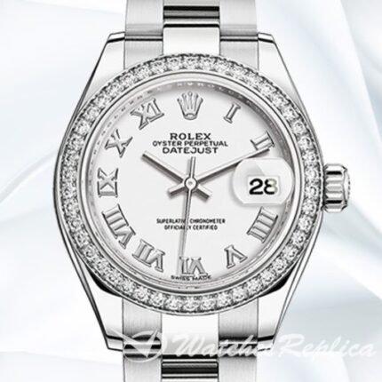 Rolex Datejust Ladies 28mm m279384rbr 0020 White DialDate just women