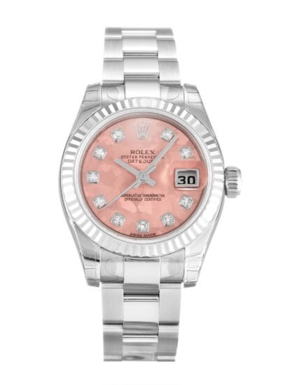Rolex Datejust White Case Diamond Markers Lady 179174 26MM