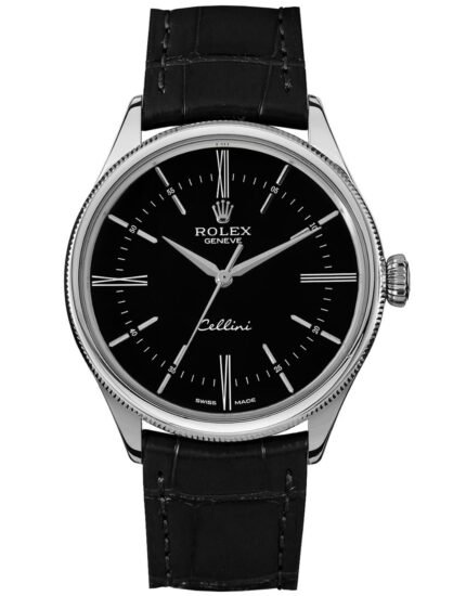 Rolex Cellini Black Dial Stick Markers Watch 50509 39MM