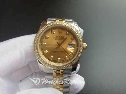 Rolex Datejust 26283rbr 36mm Stainless Steel And Champagne Dial For Women Watch