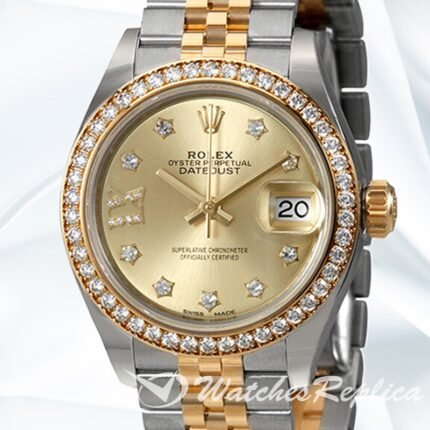 Rolex Datejust 28mm m279383rbr 0021 Ladies Silver tone