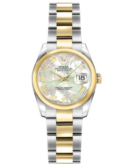 Rolex LadyDatejust 26 Mother of Pearl Roman Numeral Watch 179163 26MM