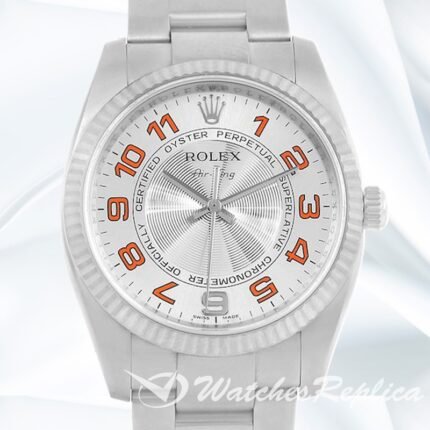 Rolex Air king 114234SAO 36mm Men's Silver Dial Oyster Bracelet